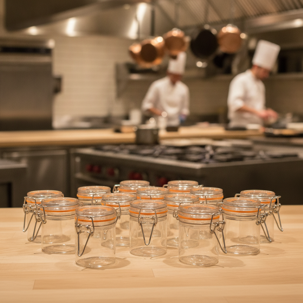 Glass Mini Terrine Jar 50ml for Creative Food Presentation (Pack of 12)