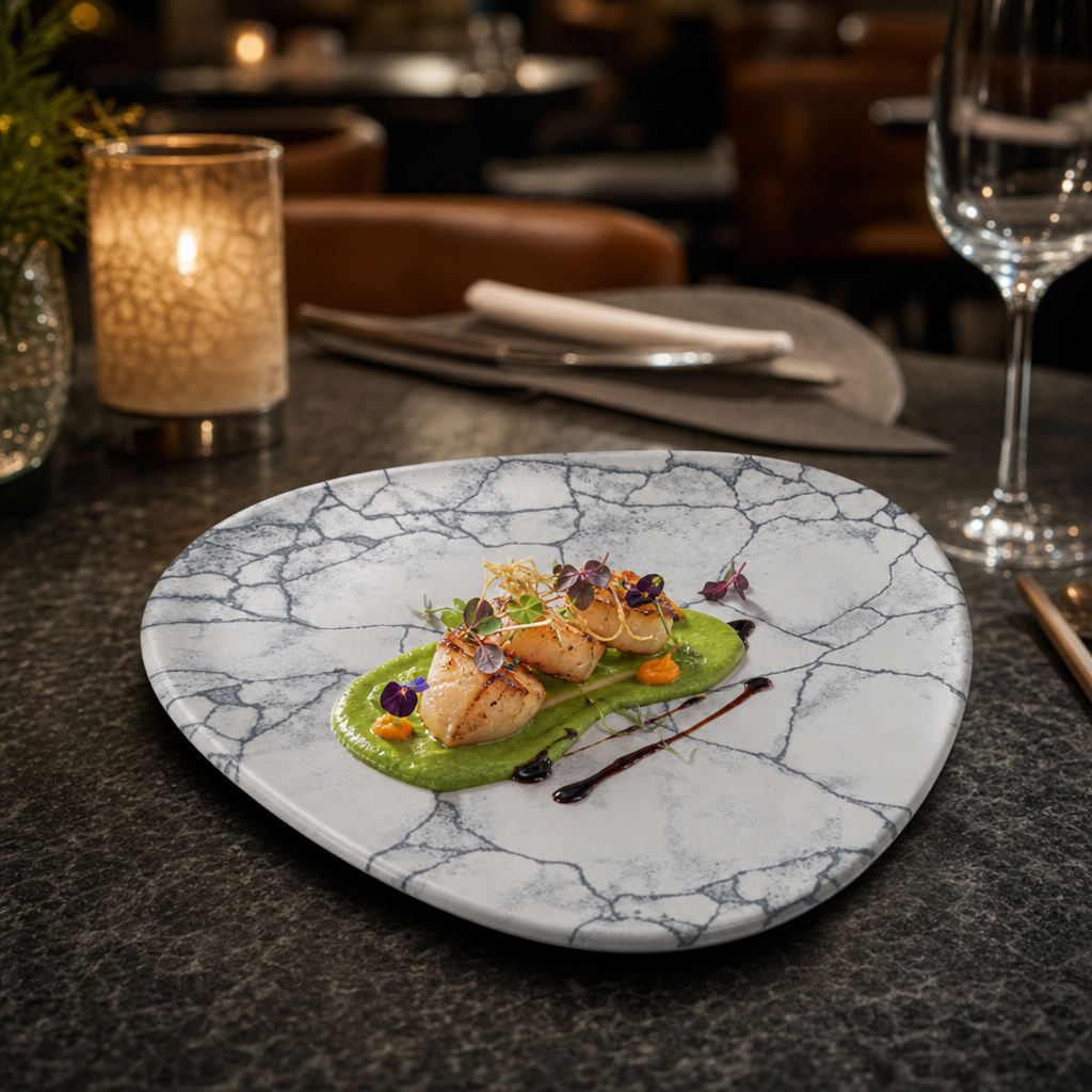 Plates 178mm Grey Porcelain for Elegant Food Presentation (Pack of 12)