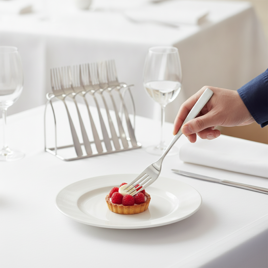 18/0 Stainless Steel Dessert Forks for Formal & Casual Dining (Pack of 12)