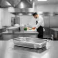 201 Stainless Steel 1/4 Gastronorm Tray 40mm for Commercial Use
