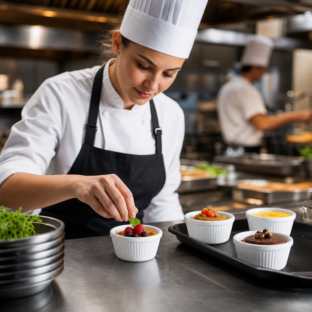 Fluted Ramekins 113.75ml Melamine for Catering & Hospitality (Pack of 12)