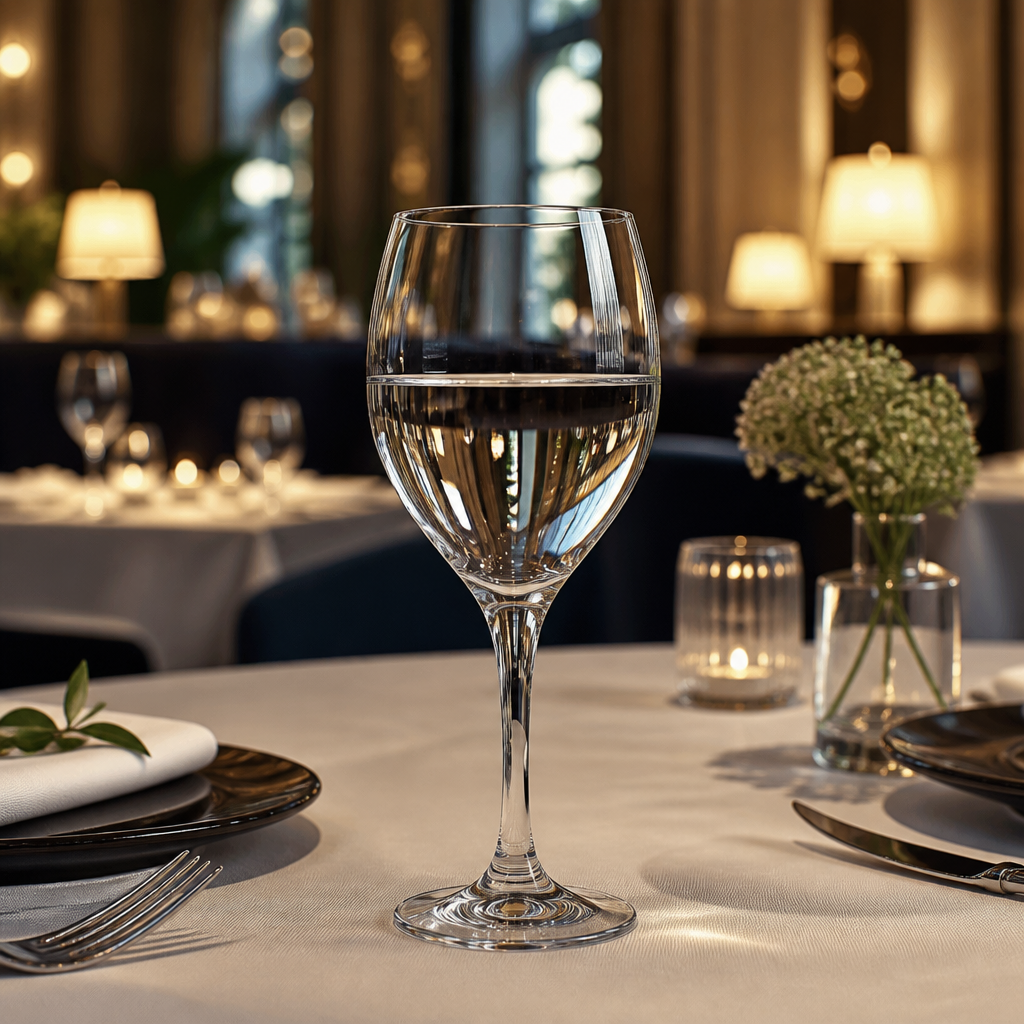 Crystal Glass Water Goblets 415ml for Elegant Serving (Pack of 24)