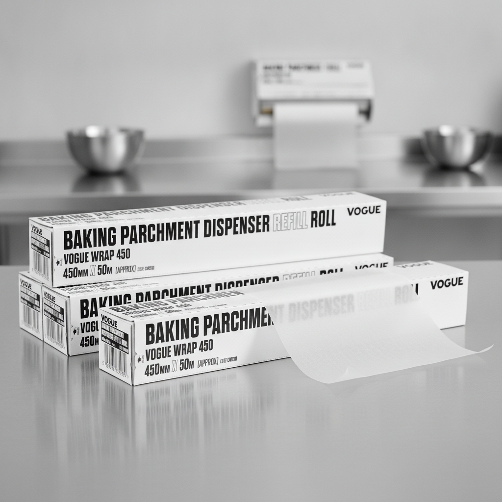 Plastic Baking Parchment 50m for Easy Dispensing (Pack of 3)