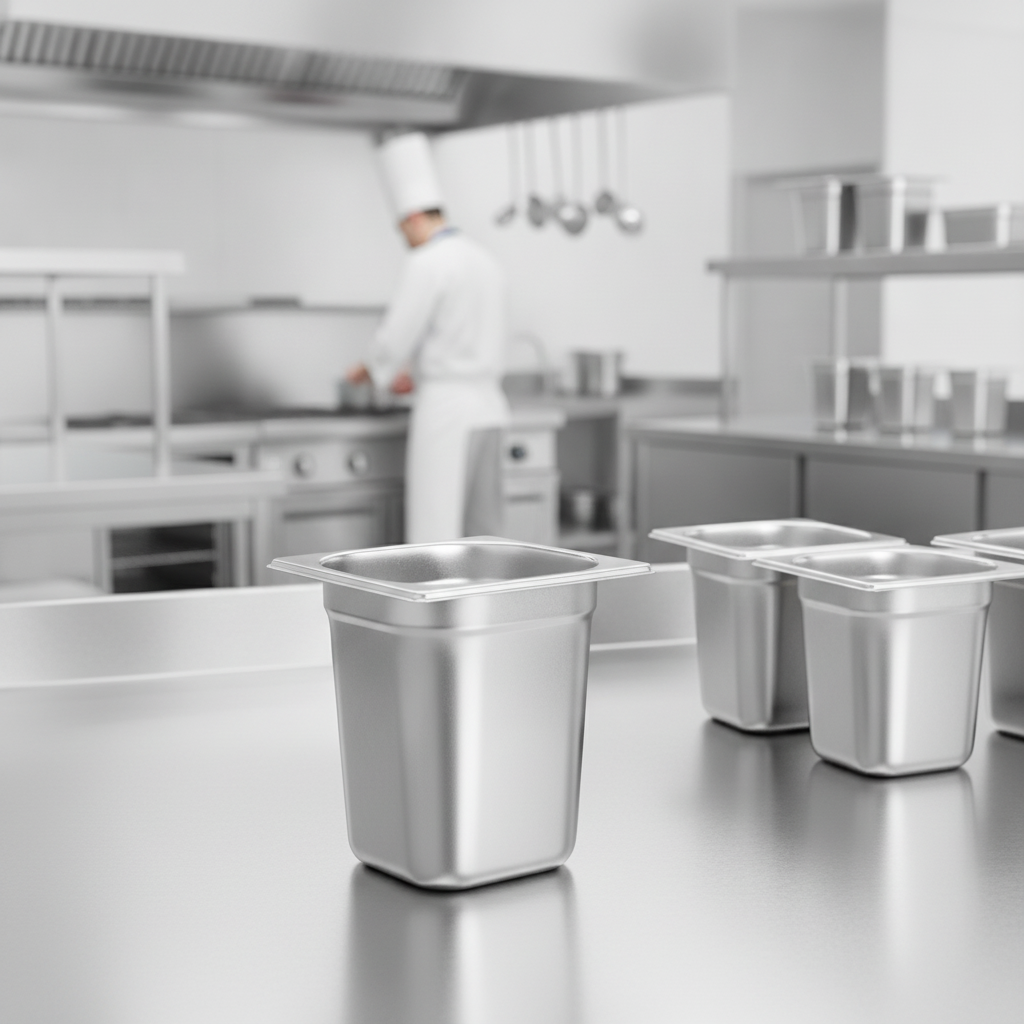 201 Stainless Steel Gastronorm Tray 200mm for Professional Kitchens