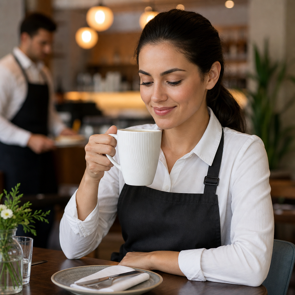 Alumina Mug 340ml Vitrified Ceramic for Professional Catering (Pack of 24)