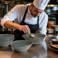 Bowls 100mm Teal Vitrified Stoneware for Restaurants & Cafés (Pack of 24)