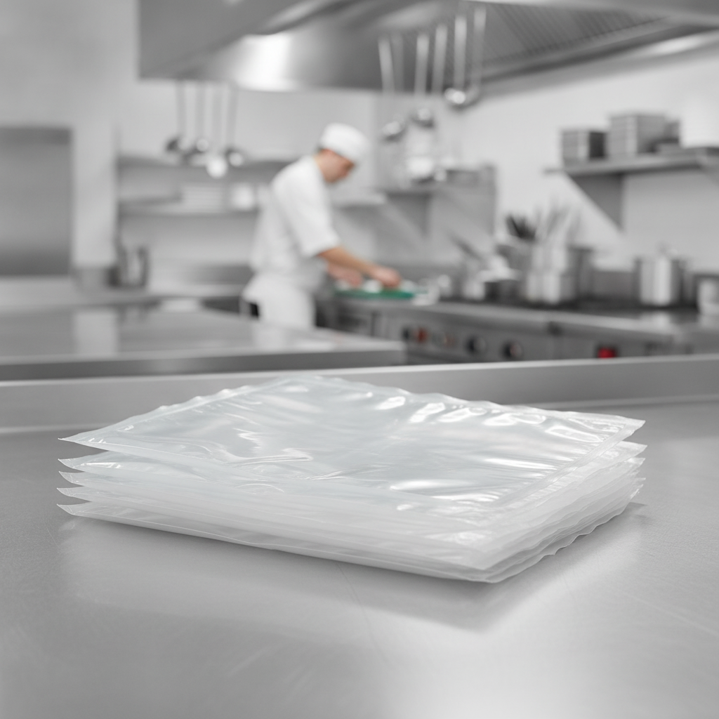 Polyester & Polyamide Vacuum Pack Bags 250x300mm for Professional Kitchens (Pack of 100)