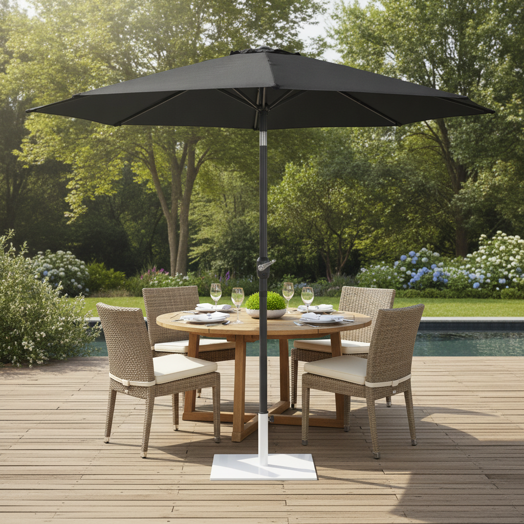 Aluminium Round Parasol 3m for Outdoor Shade