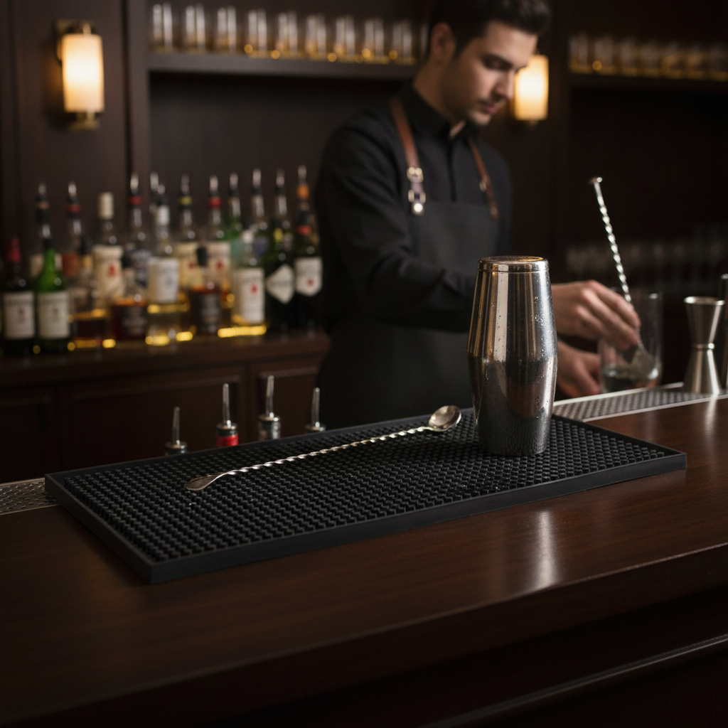 Rubber Mini Bar Mat 150 x 300mm for Bartending