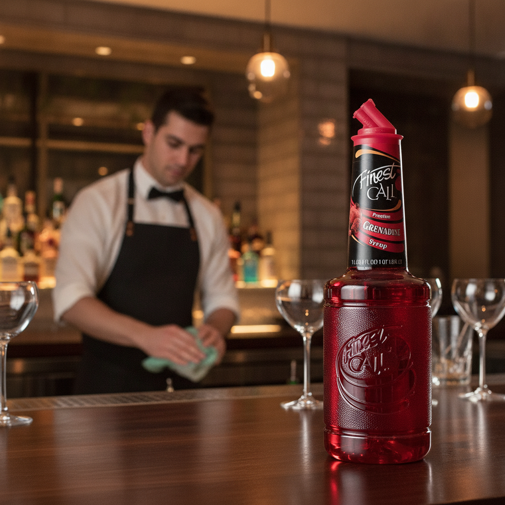 Premium Grenadine Syrup 1L for Cocktails & Mixed Drinks