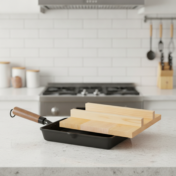 Wooden Lid for 24cm Tamagoyaki Omelette Pan, Wood