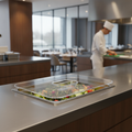 Polycarbonate Large Notched Lid 250g for Salad Displays