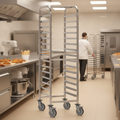Stainless Steel Patisserie Racking Trolley 20 Shelves for Commercial Use