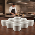 Porcelain White Soufflé Dishes 100mm for Catering (Pack of 12)