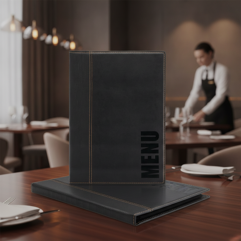 Synthetic Leather A4 Cover for Restaurants & Cafés