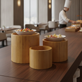 Wood Risers Set for Buffet Displays (Pack of 3)