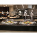 Clear Tritan Square Buffet Covers 303mm for Food Displays (Pack of 2)