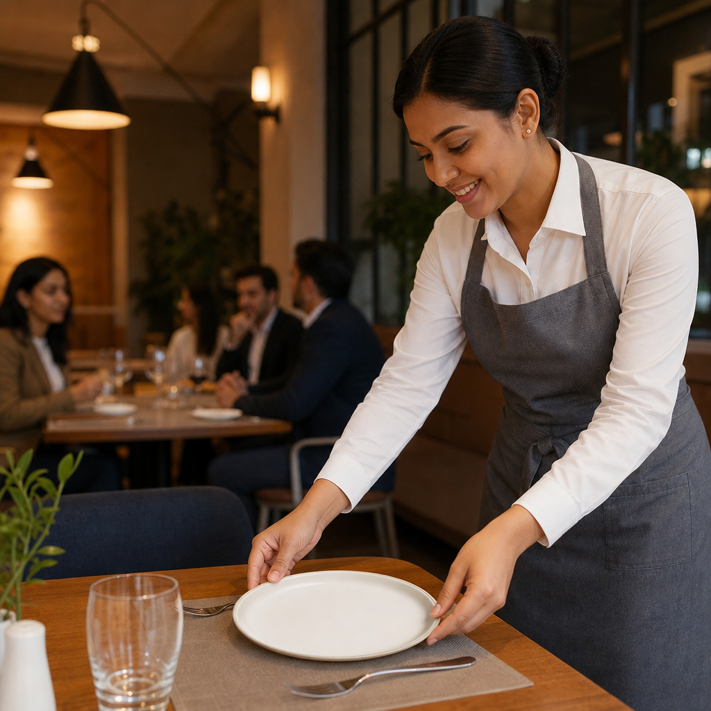 Plates 218mm Melamine for Dining and Buffet Service (Pack of 6)