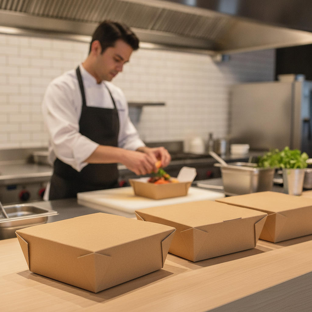Paperboard Food to Go Box 270 Pack for Takeaway Meals