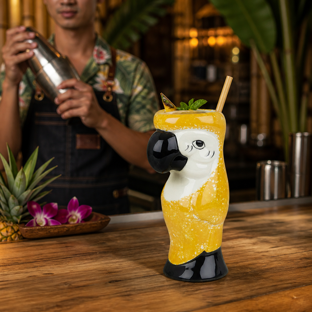 Ceramic Tiki Mug 750ml for Themed Parties