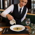 Isla Rimmed Soup Bowl 500ml in White for Stylish Dining