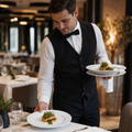 Wide Rimmed Plates 250mm White Porcelain for Commercial Use (Pack of 12)