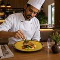 Hand-Finished Coupe Plates Vitrified Porcelain for Modern Dining (Pack of 12)