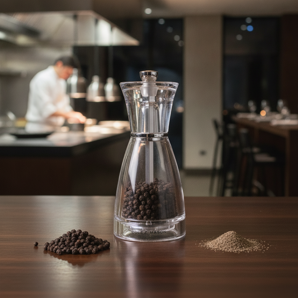Acrylic Pepper Mill 125mm for Home & Office