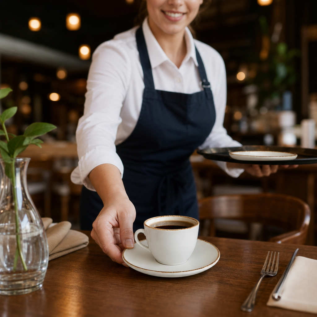 Saucers 150mm Brown Porcelain for Restaurants & Cafés (Pack of 36)