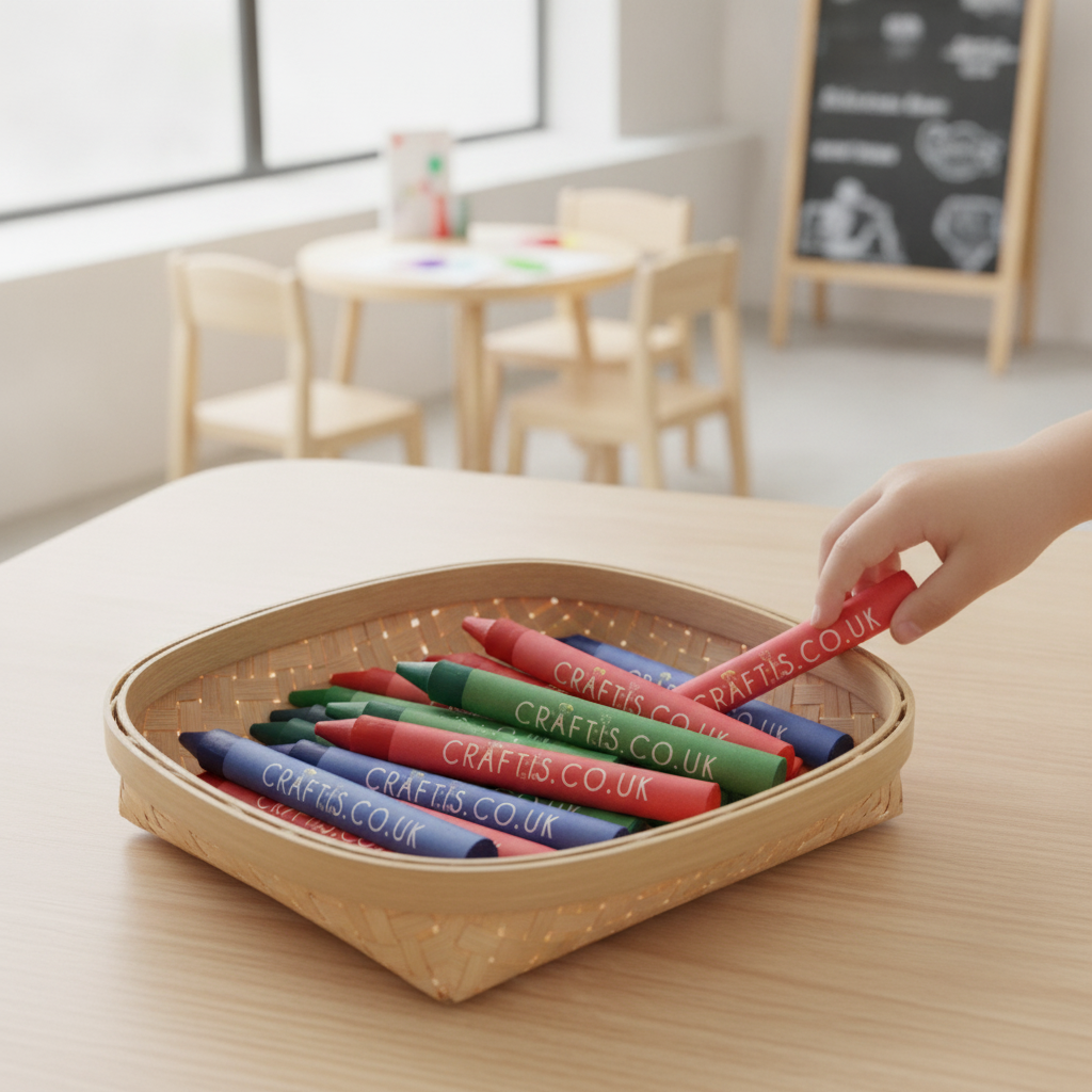 Non-Toxic Triangular Crayons 235x2mm for Kids' Dining Experience (Pack of 200)