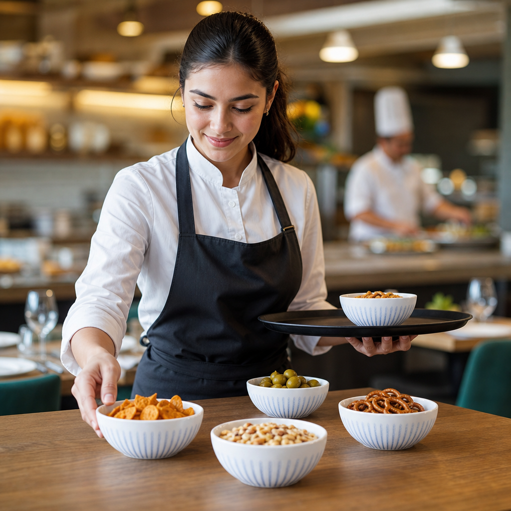 Snack Bowls 130mm Vitrified Ceramic for Catering & Hospitality (Pack of 12)