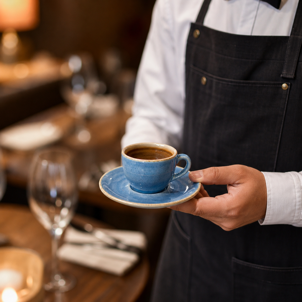 Espresso Saucers 118mm Vitrified Ceramic for Cafés (Pack of 12)