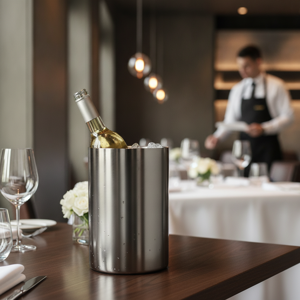 Stainless Steel Wine Cooler 1L for Elegant Dining