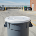 Polyethylene Round BRUTE Container Lid 121Ltr for Outdoor Use