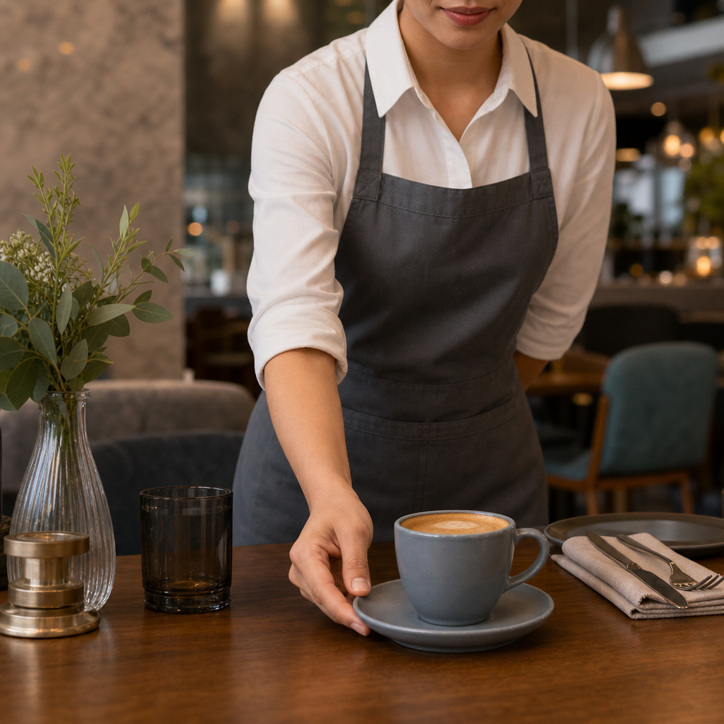 Saucers 120mm Grey Vitrified Ceramic for Dining (Pack of 6)