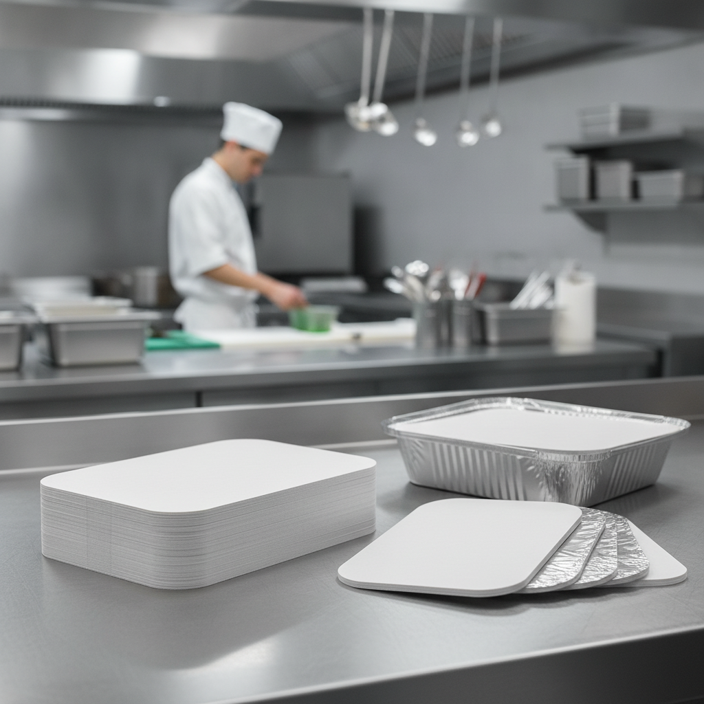 Board & Foil Lids for Deep and Shallow Foil Containers (Pack of 200)