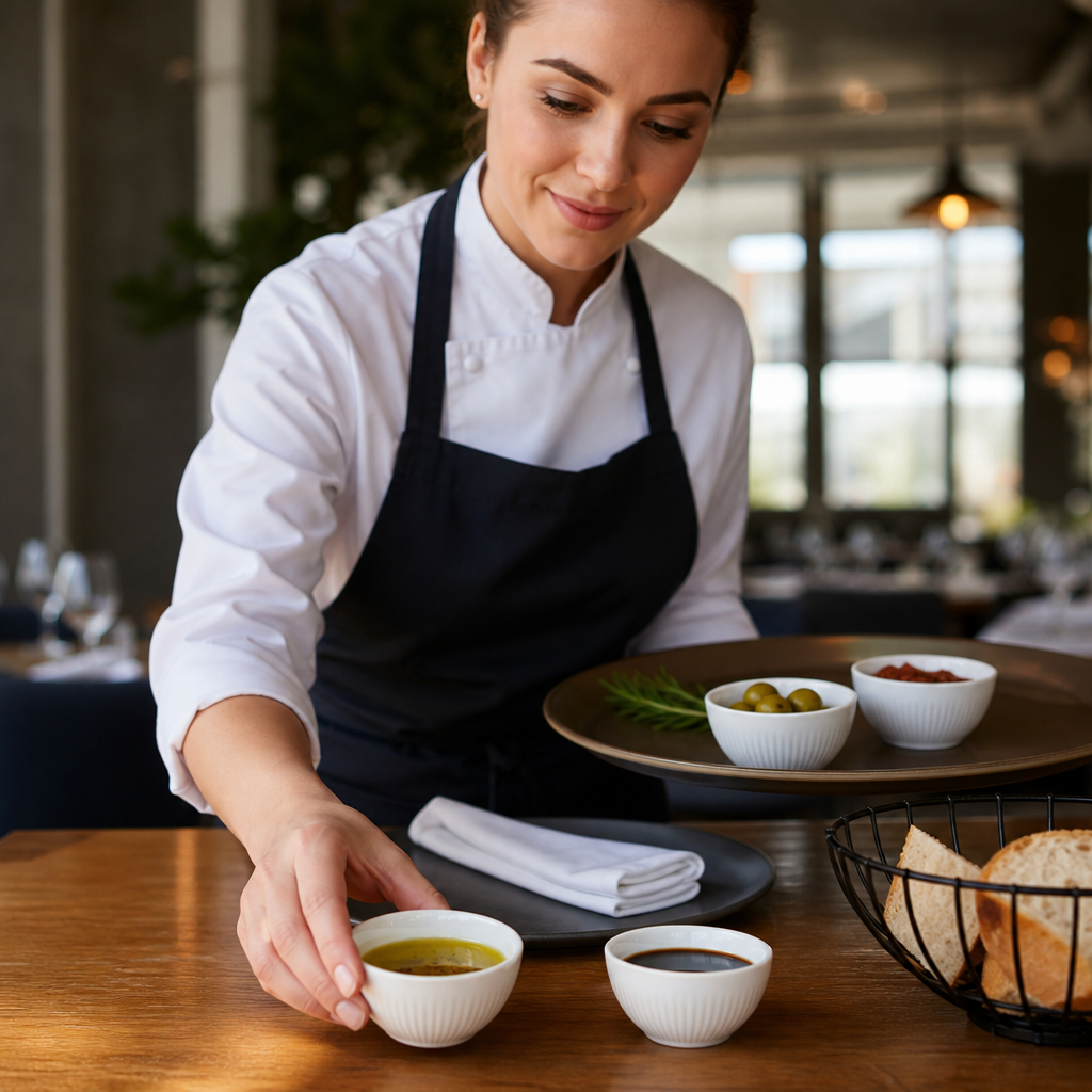 Dipping Pots 85mm Ceramic for Table Service (Pack of 12)