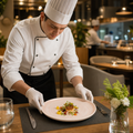 Walled Plates 280mm Vitrified Ceramic for Restaurants (Pack of 6)