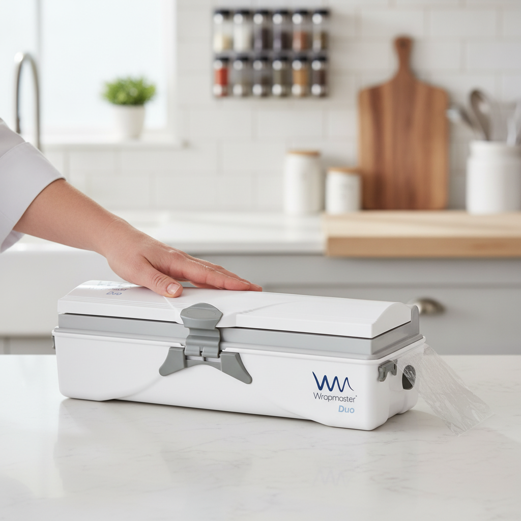 Plastic Wrapmaster Duo Dispenser for Kitchen Use