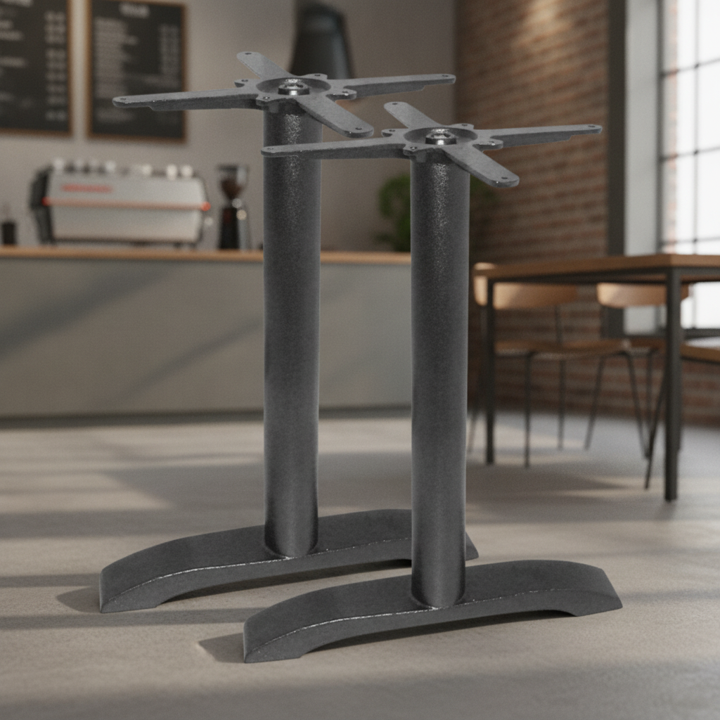 Cast Iron Twin Leg Table Base 720mm for Cafés and Restaurants (Pack of 2)