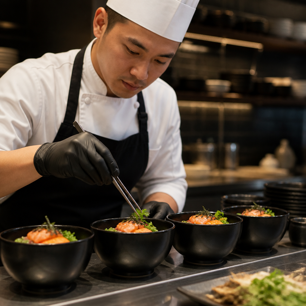Spark Bowls 550ml Black Porcelain for Event Dining (Pack of 6)