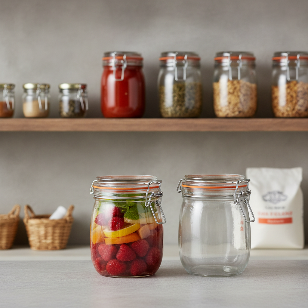 Glass Clip Top Preserve Jar 750ml for Food Storage