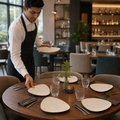 Triangular Plates 265mm Cream Vitrified Ceramic for Elegant Table Settings (Pack of 12)