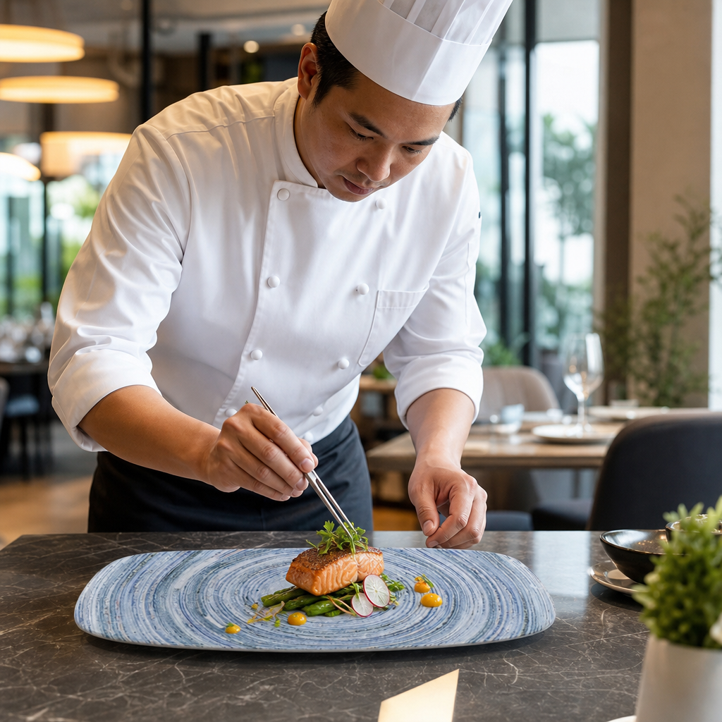 Oblong Plates x 350 187mm Vitrified Ceramic for Restaurants (Pack of 6)