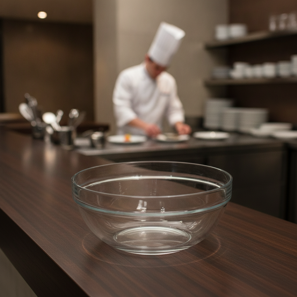 Durable Clear Glass Bowl 140mm for Serving & Display