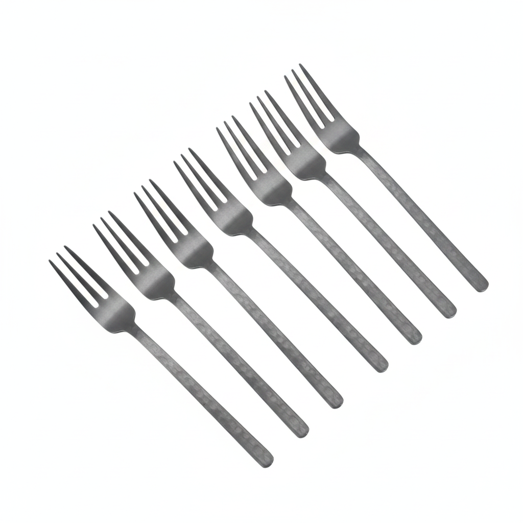 Stainless Steel Vintage 3-Prong Table Forks for Dining (Pack of 12)
