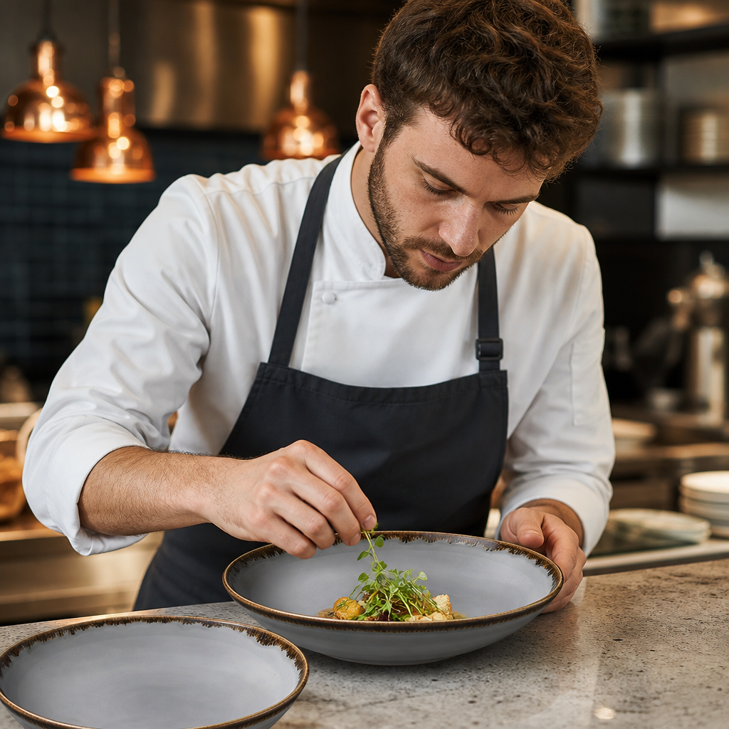 Hand-Finished Grey Coupe Bowls 248mm for Restaurants & Cafés