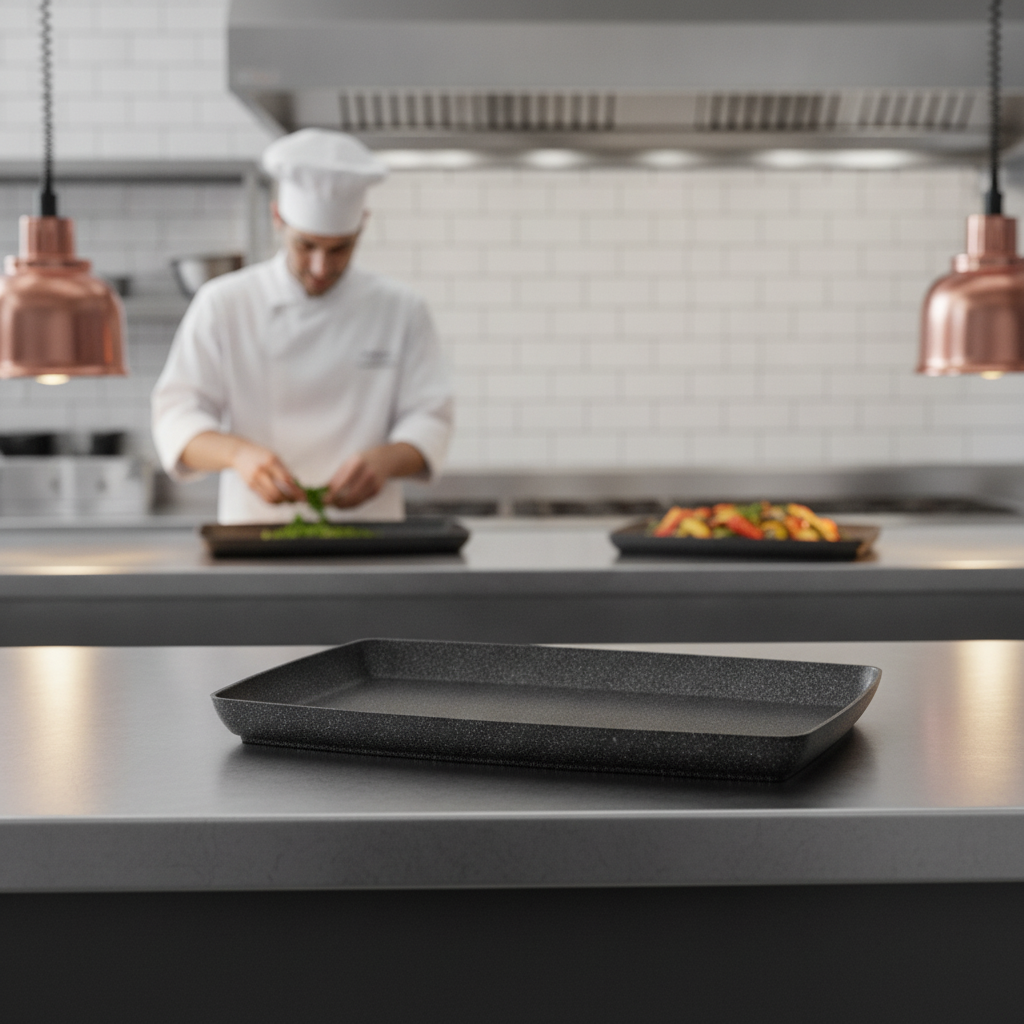 Aluminium Non-Stick Bowl GN 1/1 530x325mm for Catering Displays