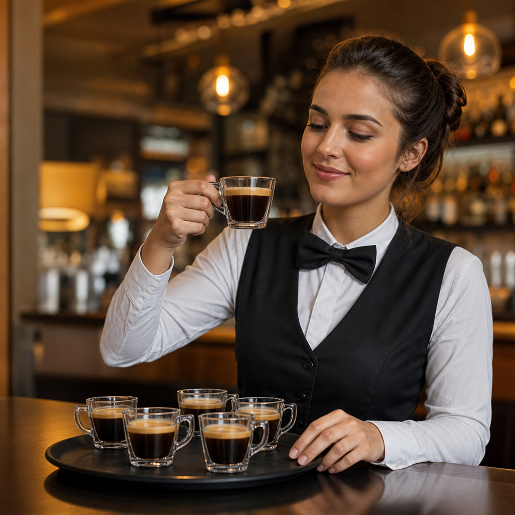 Tempered Glass Espresso Cups 90ml for Coffee Lovers (Pack of 6)