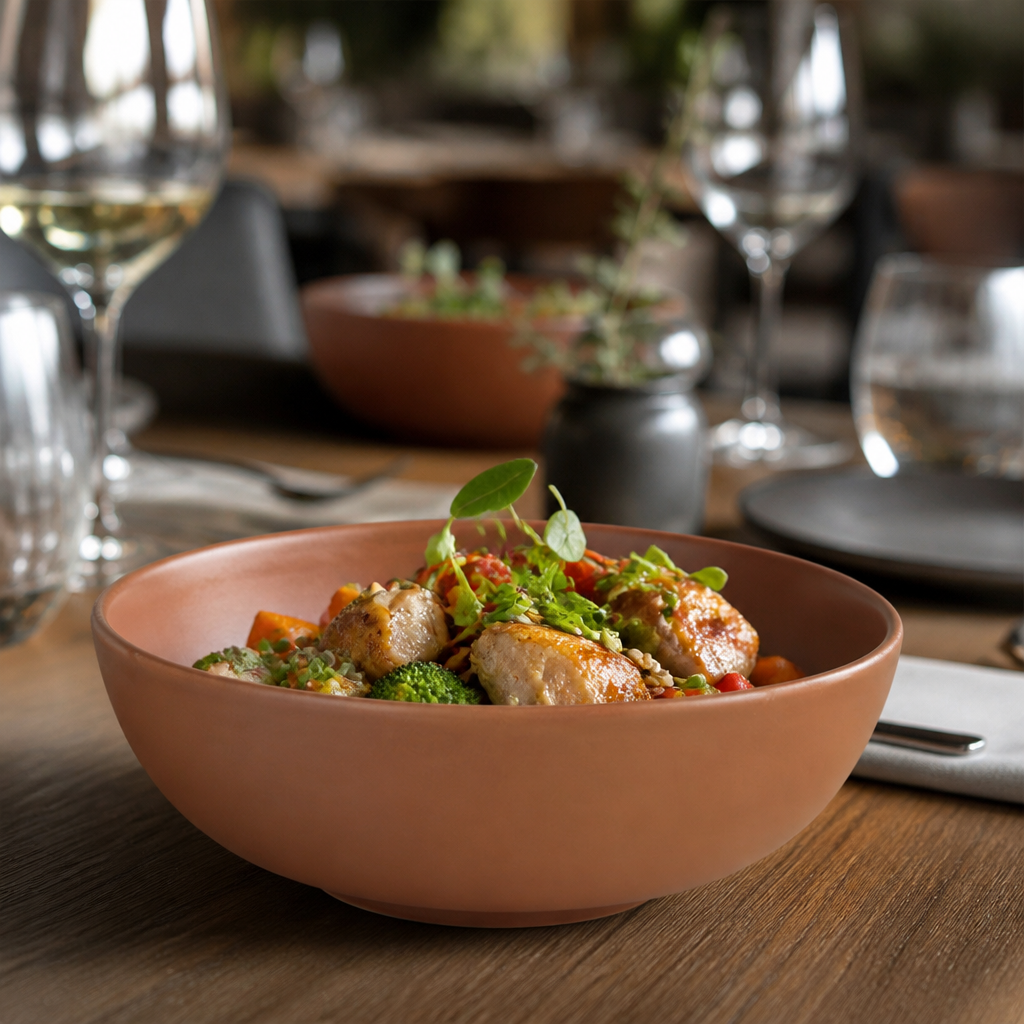 Stoneware Deep Bowls 1.2L for Creative Serving